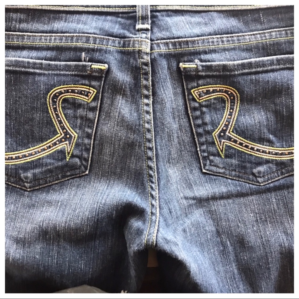 ROCK & REPUBLIC Roth Low Rise Flare Size 27 - Picture 5 of 8